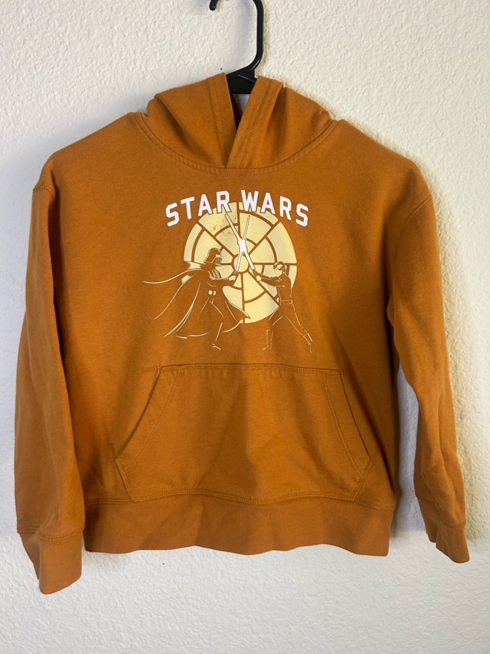 Gap Star Wars Mustard Yellow Graphic Hoodie Sweater Pullover Pocket Play School